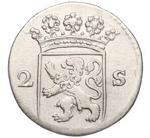 2 стювера 1768 года Голландская республика — провинция Голландия