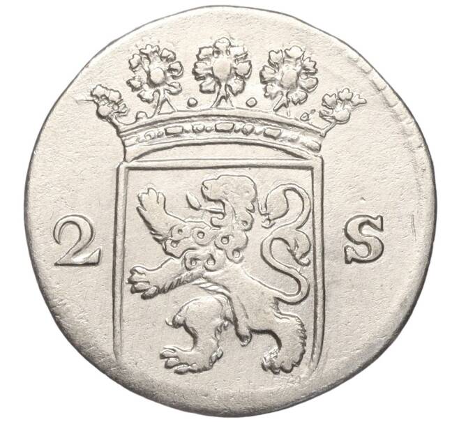 Монета 2 стювера 1768 года Голландская республика — провинция Голландия (Артикул M2-66665)