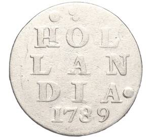2 стювера 1789 года Голландская республика — провинция Голландия