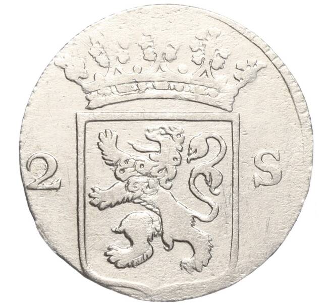 Монета 2 стювера 1789 года Голландская республика — провинция Голландия (Артикул M2-66666)