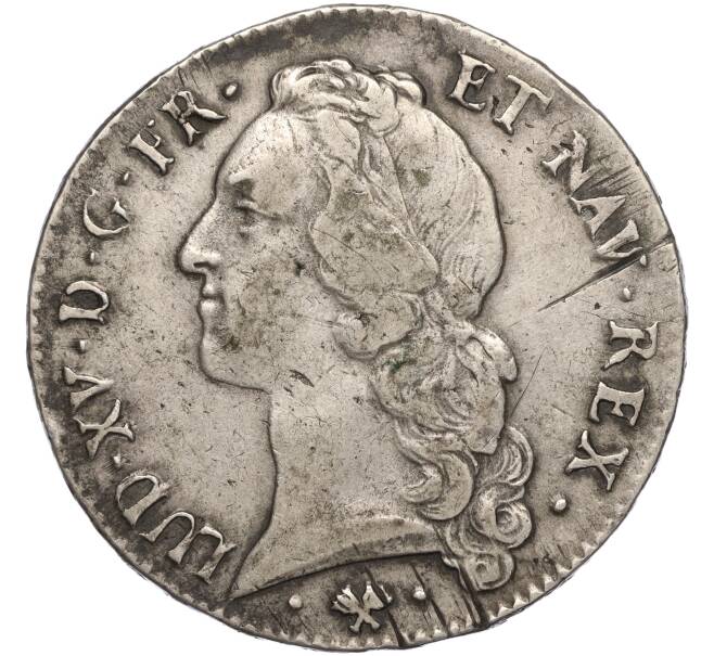 Монета 1 экю 1763 года Франция (Людовик XV) (Артикул: M2-66673) — Фото №1