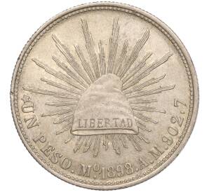 1 песо 1898 года Мексика