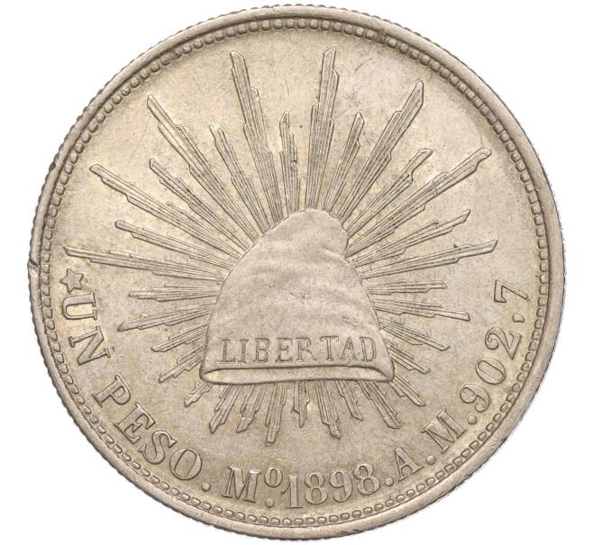Монета 1 песо 1898 года Мексика (Артикул M2-66699)
