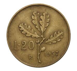 20 лир 1957 года — Фото №1