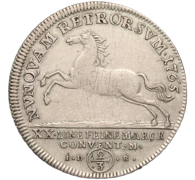 Монета 2/3 талера 1765 года Брауншвейг-Вольфенбюттель (Артикул: M2-66704) — Фото №1