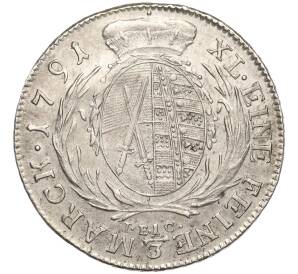 1/3 талера 1791 года Саксония — Фото №2