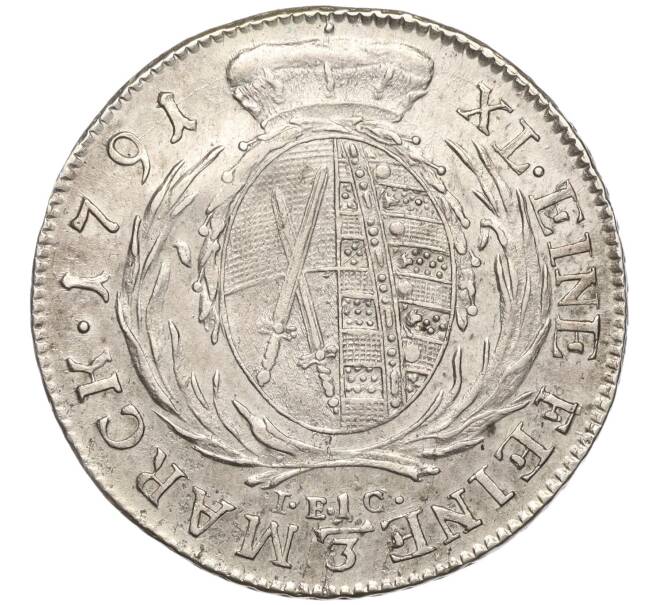Монета 1/3 талера 1791 года Саксония (Артикул: M2-66705) — Фото №2