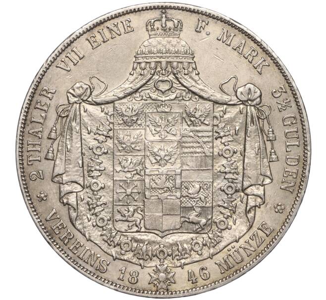 Монета 2 талера 1846 года Пруссия (Артикул: M2-66706) — Фото №2