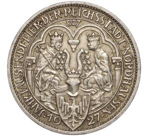 3 рейхсмарки 1927 года Германия «1000 лет Нордхаузену» — Фото №1