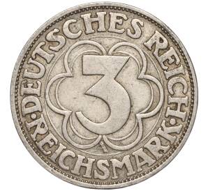 3 рейхсмарки 1927 года Германия «1000 лет Нордхаузену» — Фото №2