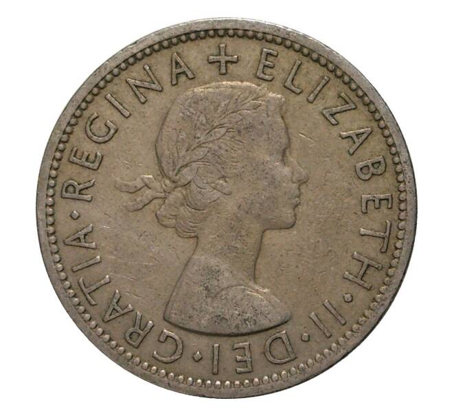 Монета 2 шиллинга 1957 года (Артикул: M2-3933) — Фото №2
