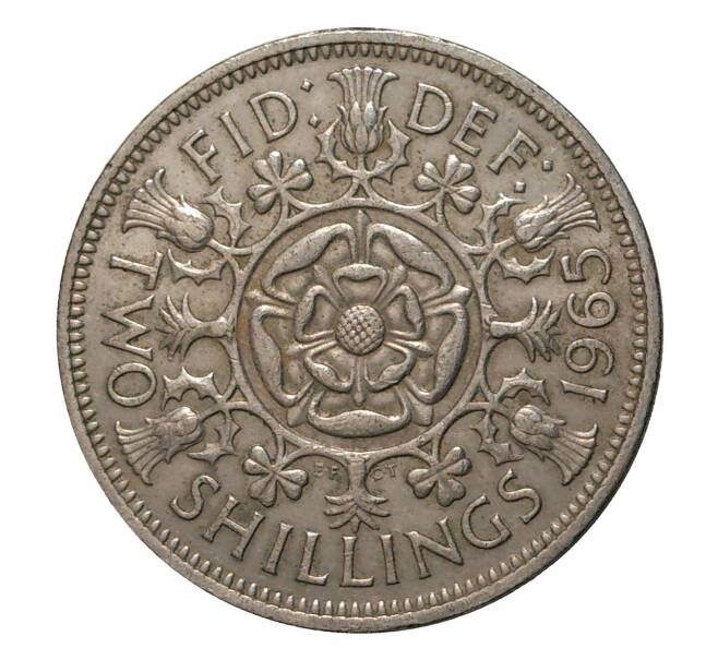 Монета 2 шиллинга 1965 года (Артикул: M2-3937) — Фото №1