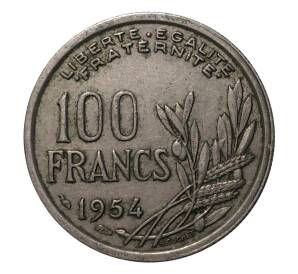 100 франков 1954 года — Фото №1
