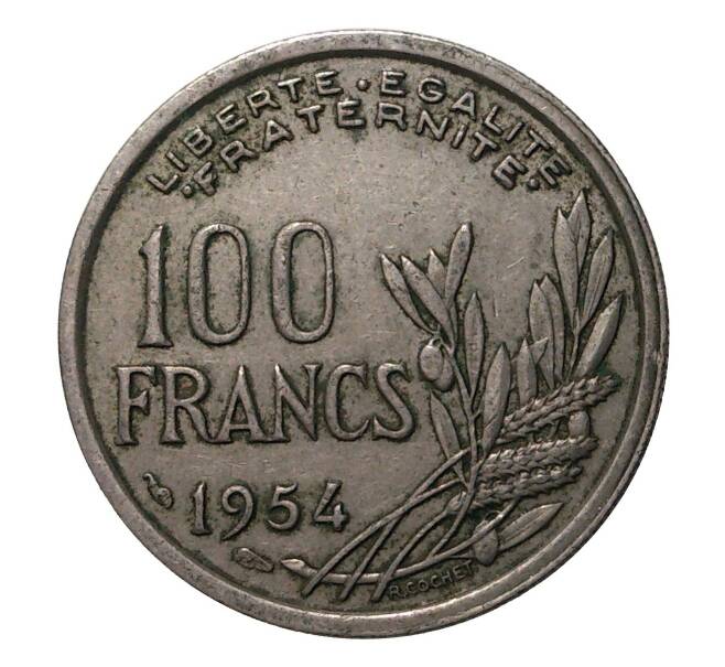 Монета 100 франков 1954 года (Артикул: M2-3942) — Фото №1