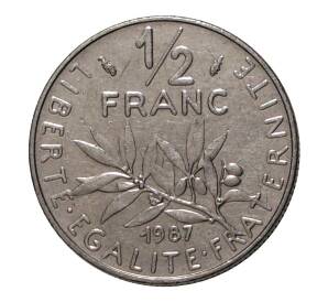 1/2 франка 1987 года — Фото №1