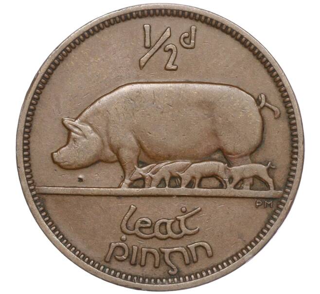 Монета 1/2 пенни 1937 года Ирландия (Артикул: K11-97433) — Фото №1