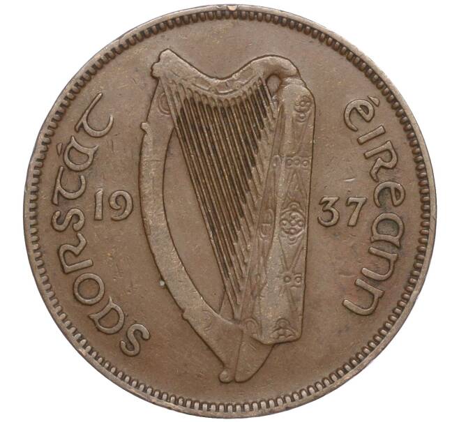 Монета 1/2 пенни 1937 года Ирландия (Артикул: K11-97433) — Фото №2