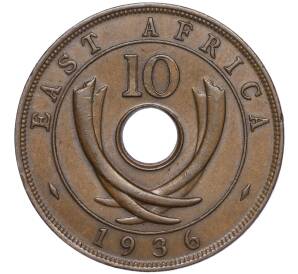 10 центов 1936 года KN Британская Восточная Африка (Эдуард VIII)