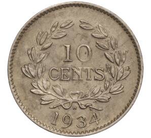 10 центов 1934 года Саравак — Фото №1