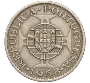 1 эскудо 1958 года Португальский Тимор — Фото №2
