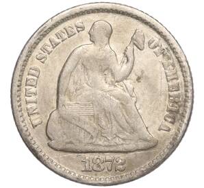 1/2 дайма (5 центов) 1872 года США