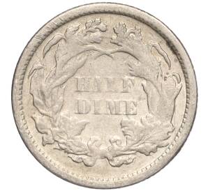 1/2 дайма (5 центов) 1872 года США
