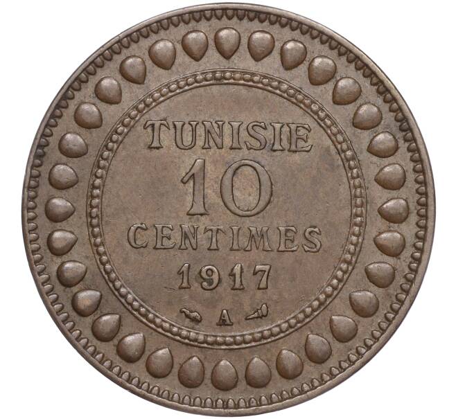 Монета 10 сантимов 1917 года Тунис (Французский протекторат) (Артикул K11-97497)