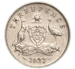 3 пенса 1927 года Австралия — Фото №1