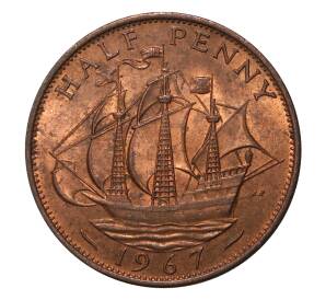 1/2 пенни 1967 года — Фото №1