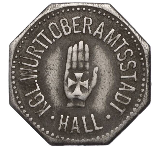 Монета 10 пфеннигов 1918 года Германия — город Халль (Нотгельд) (Артикул: K11-97528) — Фото №1