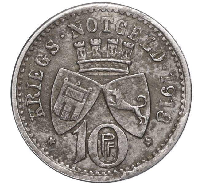 Монета 10 пфеннигов 1918 года Германия — город Теттнанг (Нотгельд) (Артикул: K11-97529) — Фото №1