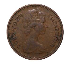 1/2 нового пенни 1973 года — Фото №1