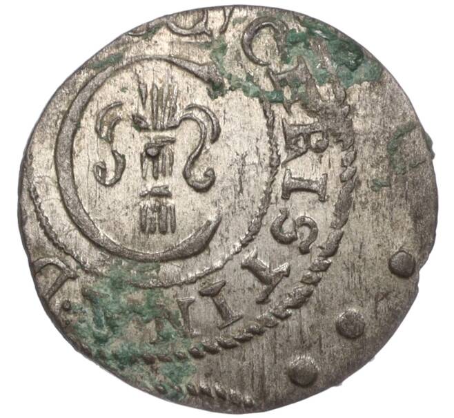 Монета 1 солид 1652 года Шведская оккупация Ливонии — королева Кристина (Артикул K11-97607)