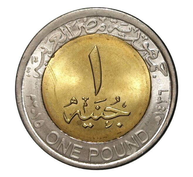 1 фунт 2015 года Египет «Новая ветка Суэцкого канала»