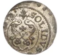Монета 1 солид 1653 года Шведская оккупация Риги — королева Кристина (Артикул K11-97622)