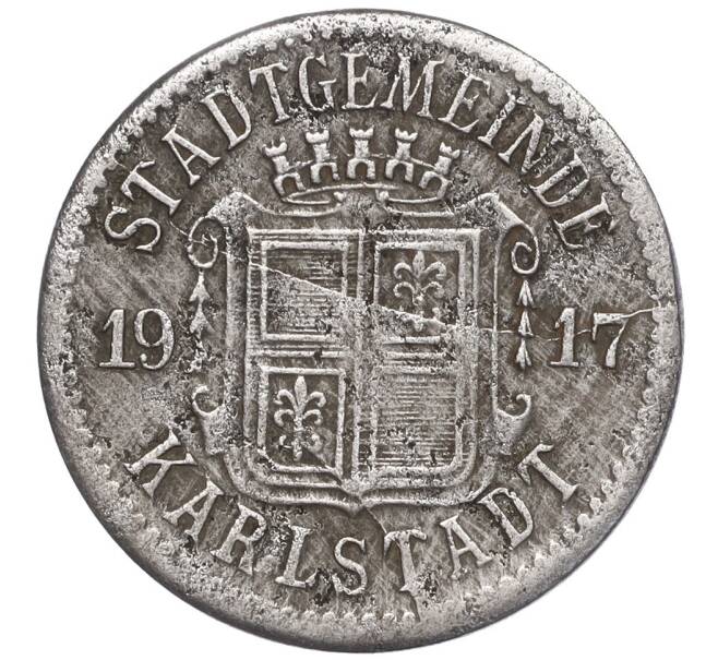 Монета 10 пфеннигов 1917 года Германия — город Карлштадт (Нотгельд) (Артикул: K11-97639) — Фото №1