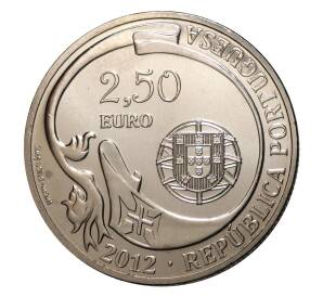 2.5 евро 2012 года 75 лет учебному кораблю «Сагреш» — Фото №2