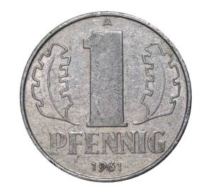 1 пфенниг 1961 года А — Фото №1