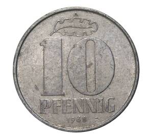 10 пфеннигов 1968 года А — Фото №1