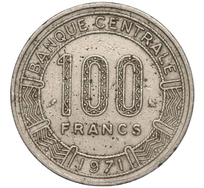 Монета 100 франков 1971 года Конго (Артикул K11-98254)