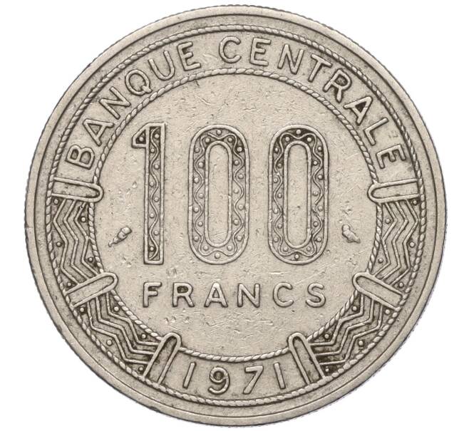 Монета 100 франков 1971 года Конго (Артикул K11-98255)