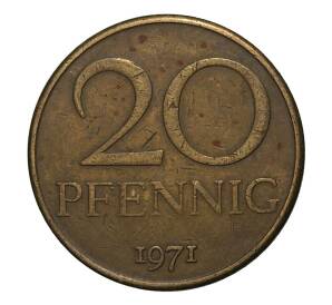 20 пфеннигов 1971 года — Фото №1