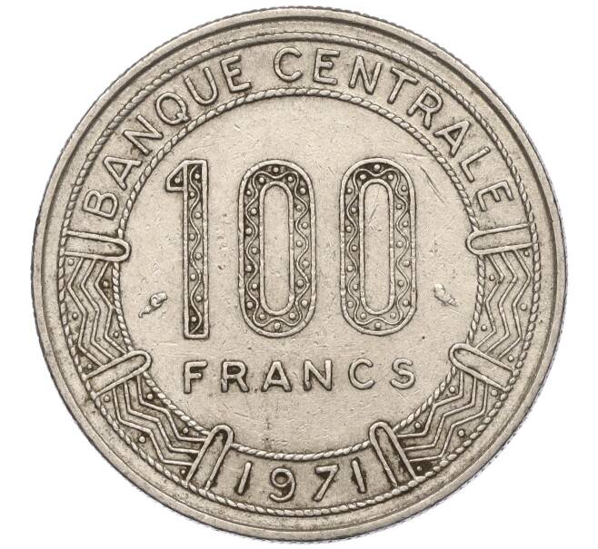 Монета 100 франков 1971 года Конго (Артикул K11-98261)