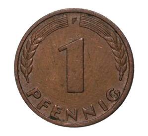 1 пфенниг 1950 года F — Фото №2