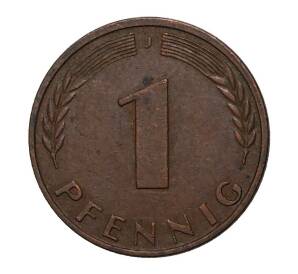 1 пфенниг 1950 года J — Фото №2