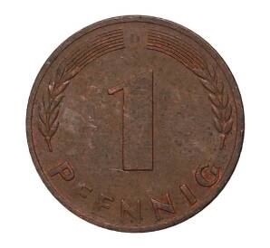 1 пфенниг 1969 года D — Фото №2