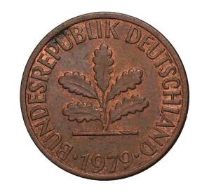 1 пфенниг 1979 года D — Фото №1