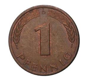 1 пфенниг 1979 года D — Фото №2