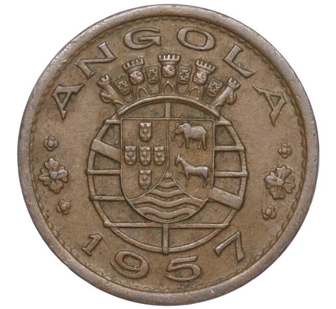 Монета 50 сентаво 1957 года Португальская Ангола (Артикул K11-98376)