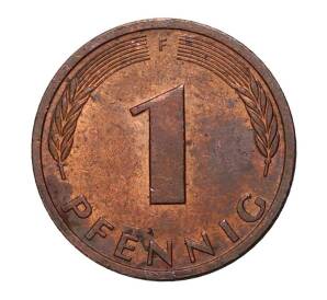 1 пфенниг 1981 года F — Фото №2